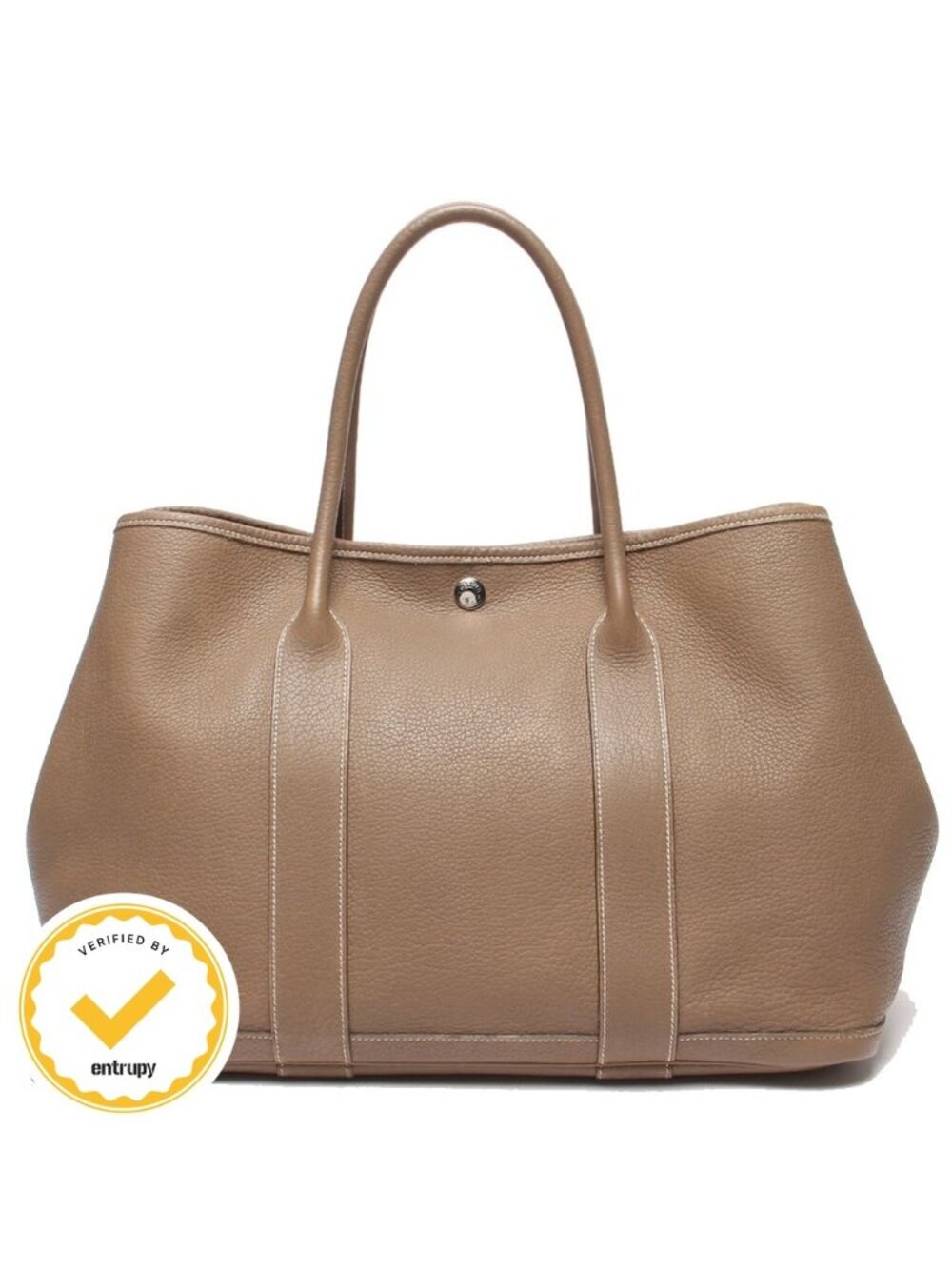 Hermes Tote Bag Silver Garden Party PM
